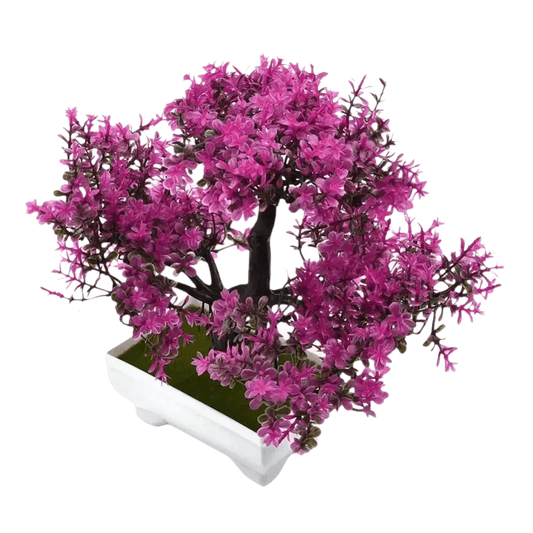 Pink Bonsai Small Tree Pot Artificial Plant - GiFTiFY