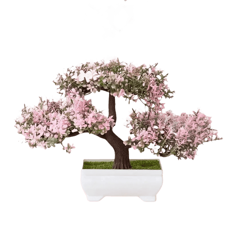 Pink Bonsai Small Tree Pot Artificial Plant - GiFTiFY