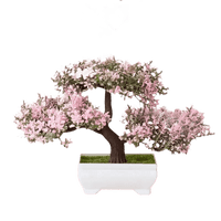 Pink Bonsai Small Tree Pot Artificial Plant