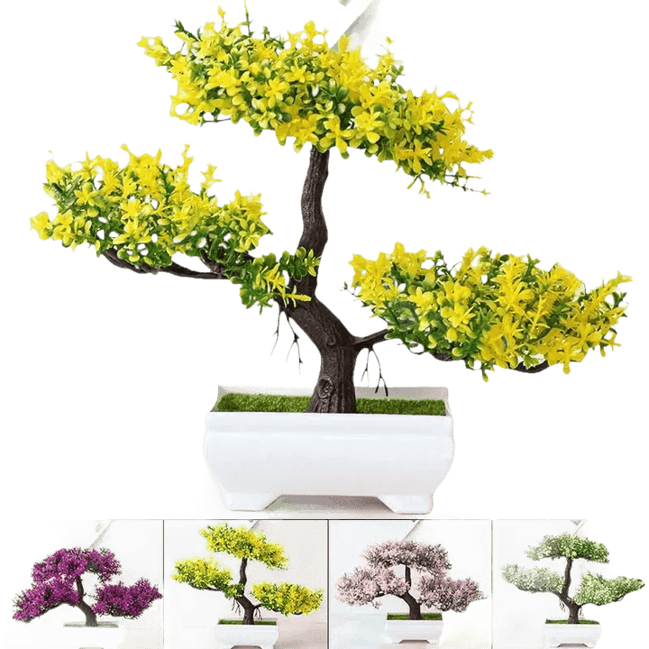 Pink Bonsai Small Tree Pot Artificial Plant - GiFTiFY
