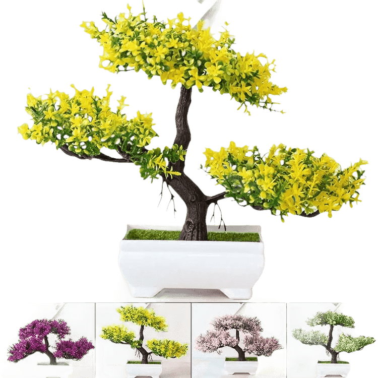 Pink Bonsai Small Tree Pot Artificial Plant - GiFTiFY