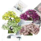 Pink Bonsai Small Tree Pot Artificial Plant - GiFTiFY