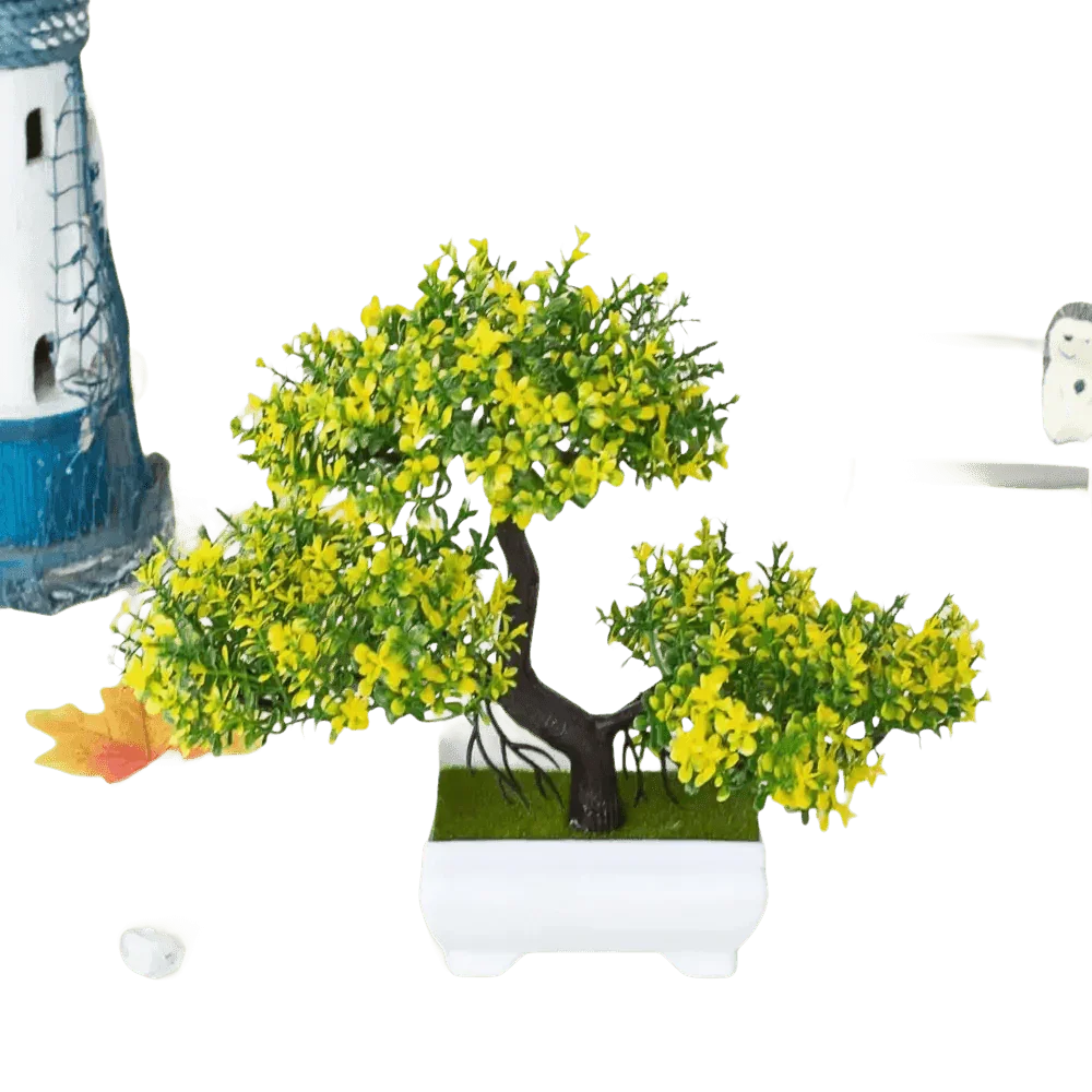 Pink Bonsai Small Tree Pot Artificial Plant fake trees by Wonderful Ween Store