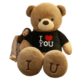 Pink Plush Teddy Bear with Heart Big Size Teddy Bear 100cm Plush Toy Pink 100cm Plush Toy Teddy Bear - GiFTiFY