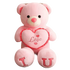 Pink Plush Teddy Bear with Heart Big Size Teddy Bear 100cm Plush Toy Pink 100cm Plush Toy Teddy Bear - GiFTiFY