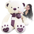 Pink Plush Teddy Bear with Heart Big Size Teddy Bear 100cm Plush Toy Pink 100cm Plush Toy Teddy Bear - GiFTiFY
