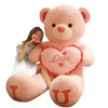 Pink Plush Teddy Bear with Heart Big Size Teddy Bear 100cm Plush Toy Pink 100cm Plush Toy Teddy Bear - GiFTiFY