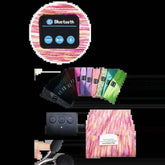 Pink Orange Bluetooth Running Headscarf Wireless Eye Mask, sleep mask headphones bluetooth - GiFTiFY