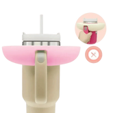 Pink Silicone Snack Bowl with Cup Holder - GiFTiFY