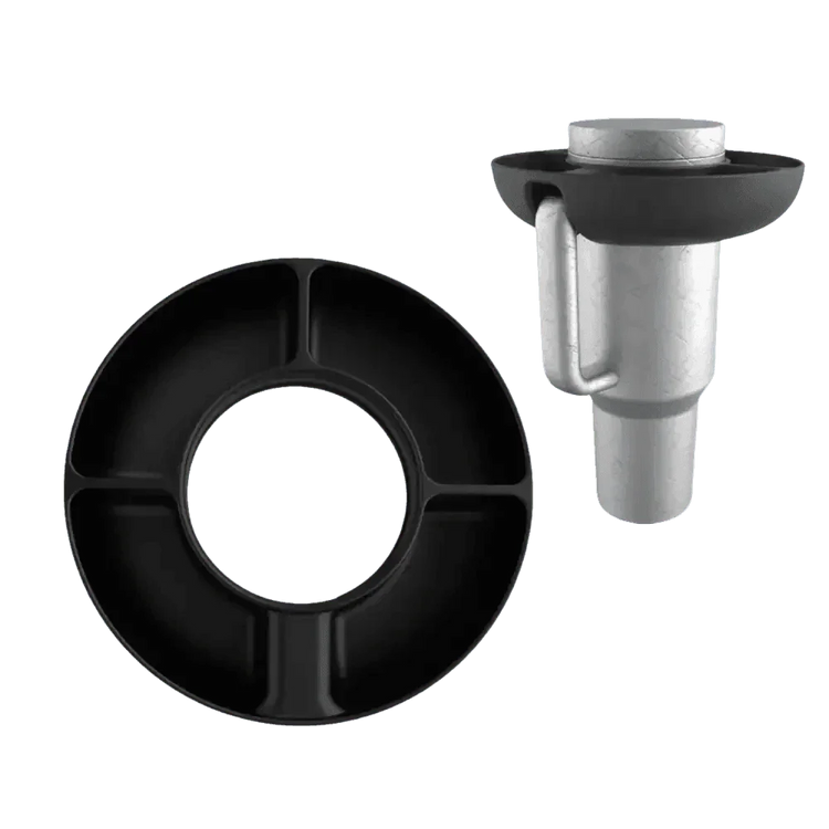 Pink Silicone Snack Bowl with Cup Holder - GiFTiFY