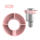 Pink Silicone Snack Bowl with Cup Holder - GiFTiFY