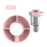 Pink Silicone Snack Bowl with Cup Holder - GiFTiFY