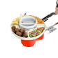 Pink Silicone Snack Bowl with Cup Holder - GiFTiFY
