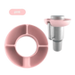 Pink Silicone Snack Bowl with Cup Holder - GiFTiFY