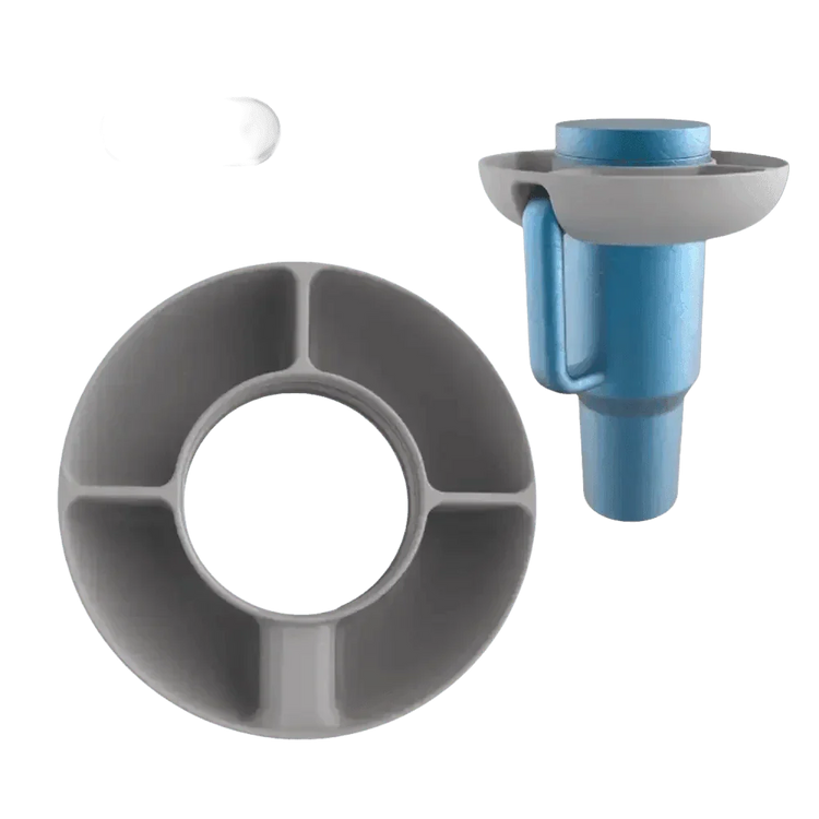 Pink Silicone Snack Bowl with Cup Holder - GiFTiFY