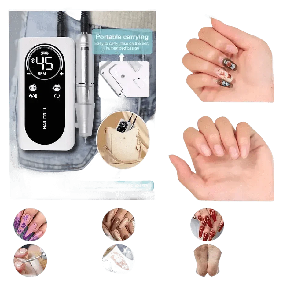 Original 45000rpm Rechargeable Nail Drill - GiFTiFY