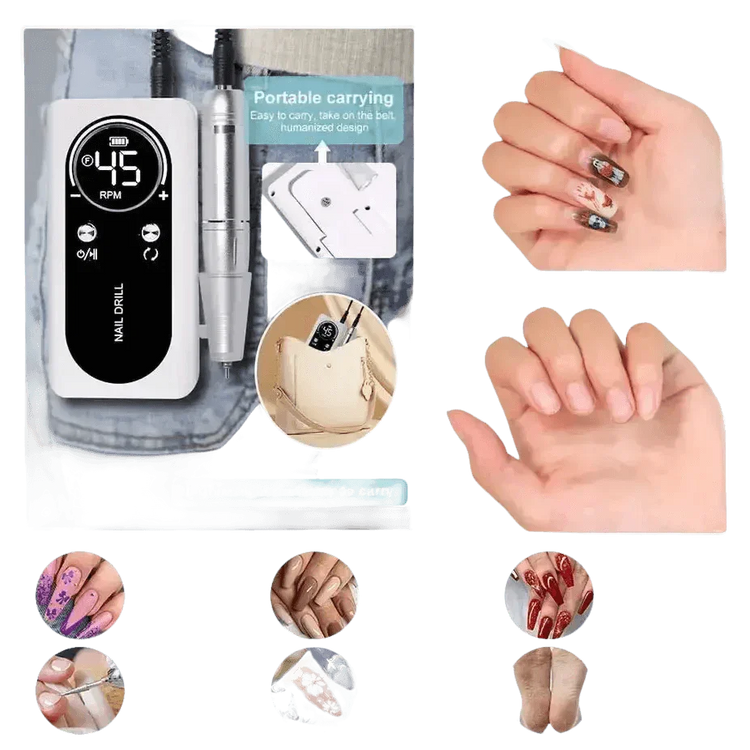 Original 45000rpm Rechargeable Nail Drill - GiFTiFY