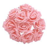 Pink White Foam Rose Flowers Bouquet - GiFTiFY