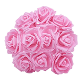 Pink White Foam Rose Flowers Bouquet - GiFTiFY