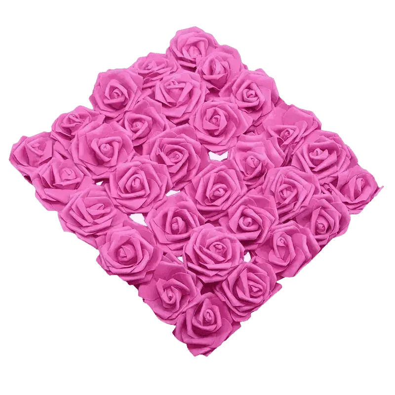 Pink White Foam Rose Flowers Bouquet - GiFTiFY