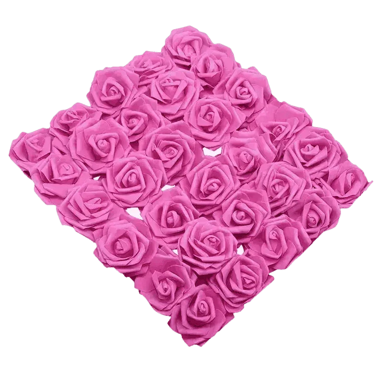 Pink White Foam Rose Flowers Bouquet - GiFTiFY