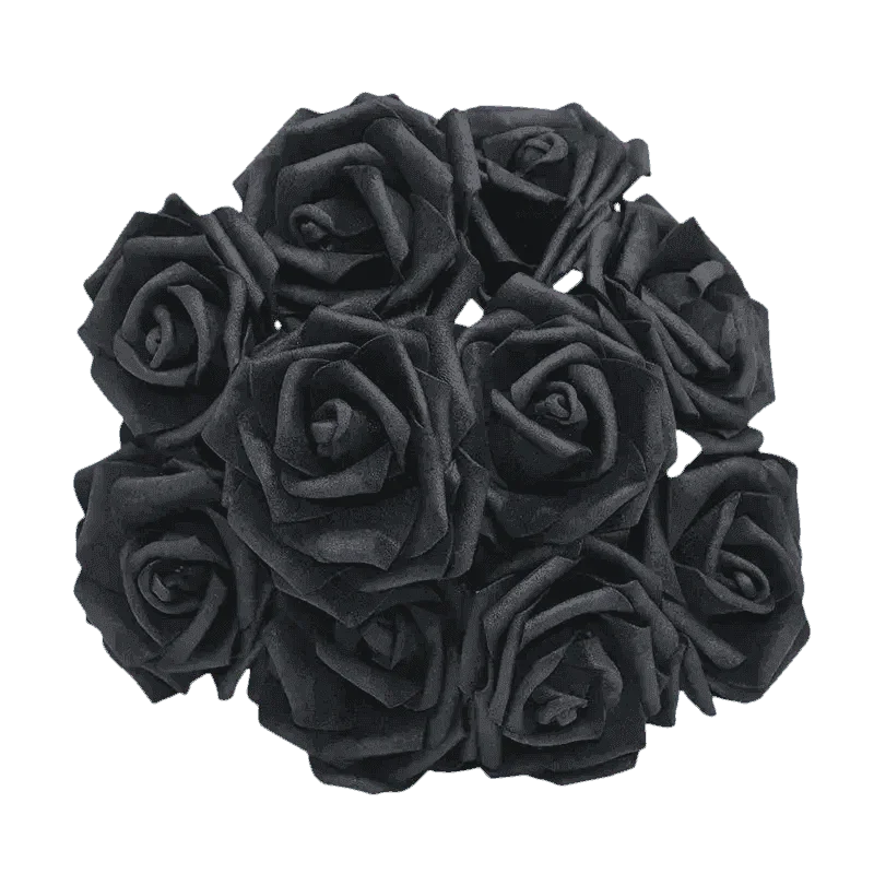 Pink White Foam Rose Flowers Bouquet - GiFTiFY