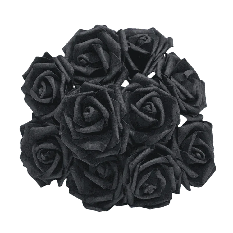 Pink White Foam Rose Flowers Bouquet - GiFTiFY