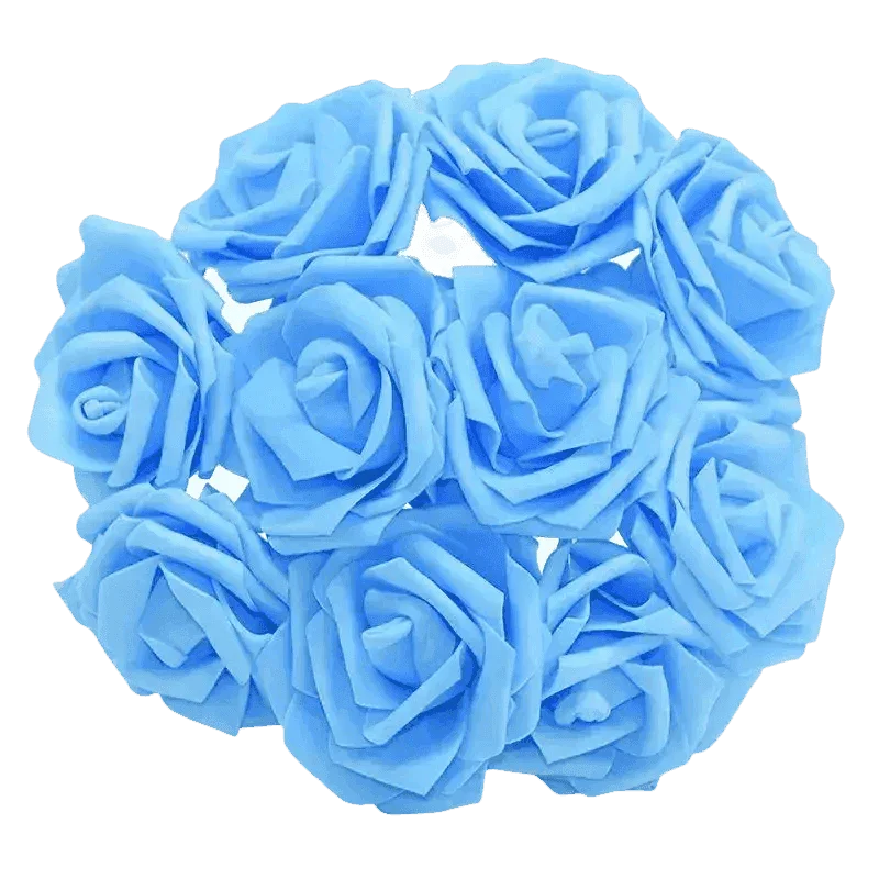 Pink White Foam Rose Flowers Bouquet - GiFTiFY