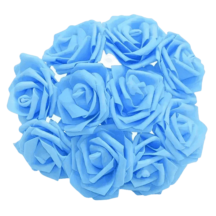 Pink White Foam Rose Flowers Bouquet - GiFTiFY