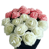Pink White Foam Rose Flowers Bouquet - GiFTiFY