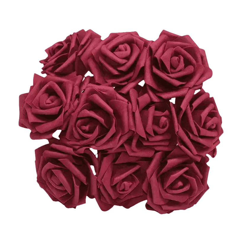 Pink White Foam Rose Flowers Bouquet - GiFTiFY