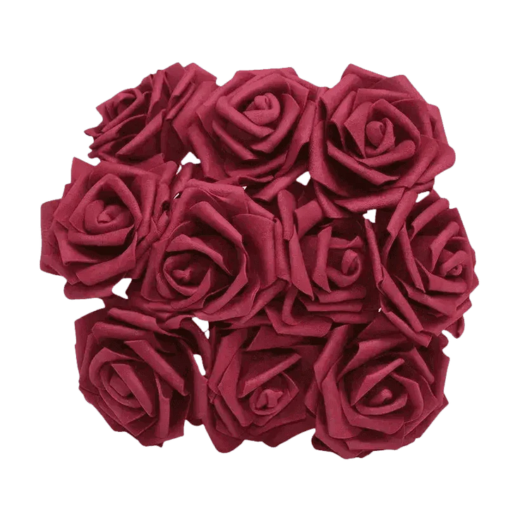 Pink White Foam Rose Flowers Bouquet - GiFTiFY