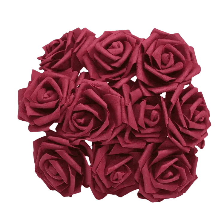 Pink White Foam Rose Flowers Bouquet - GiFTiFY