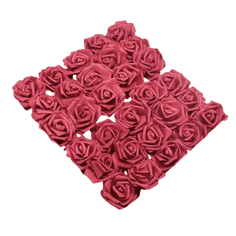 Pink White Foam Rose Flowers Bouquet - GiFTiFY