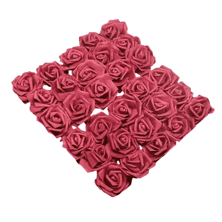 Pink White Foam Rose Flowers Bouquet - GiFTiFY