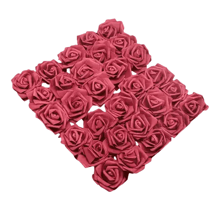 Pink White Foam Rose Flowers Bouquet - GiFTiFY