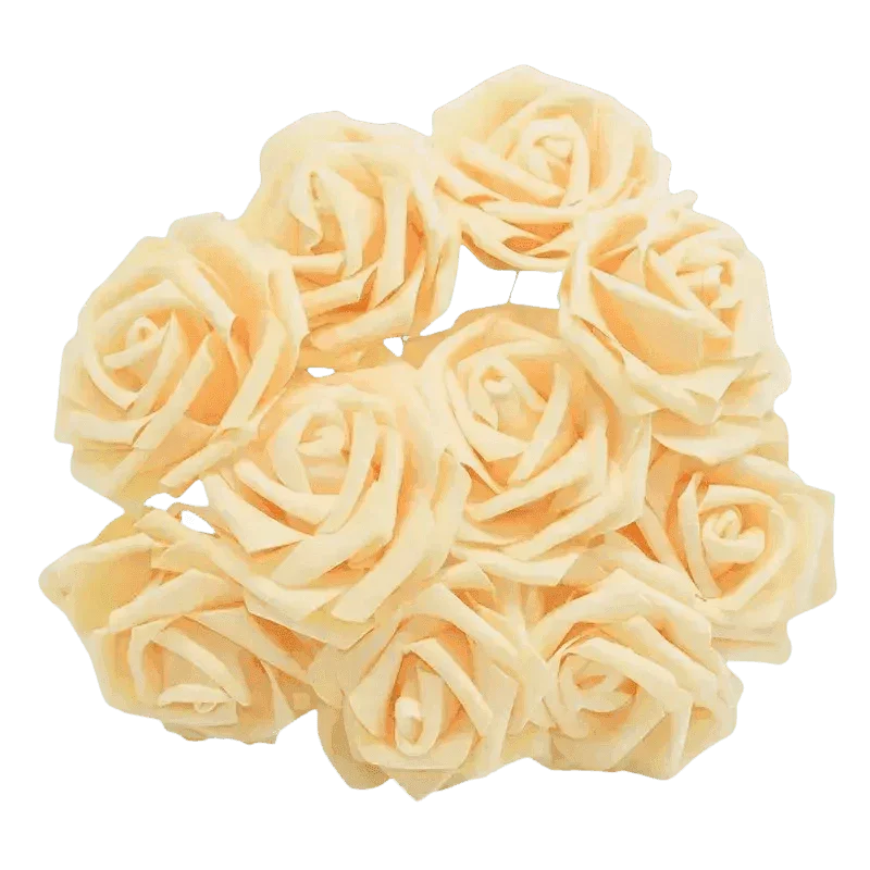 Pink White Foam Rose Flowers Bouquet - GiFTiFY