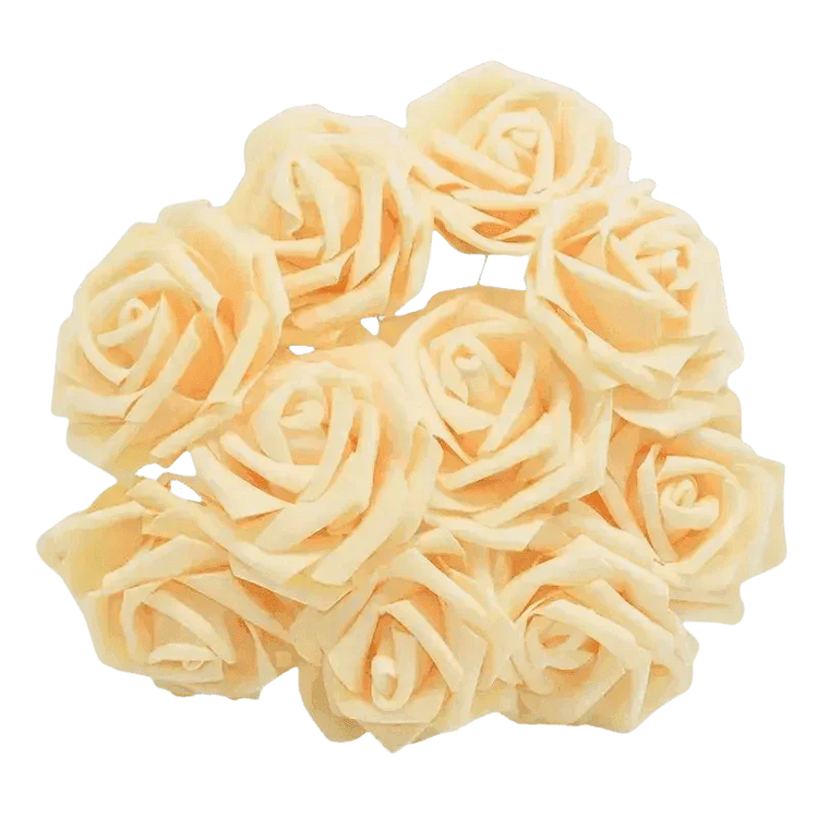 Pink White Foam Rose Flowers Bouquet - GiFTiFY
