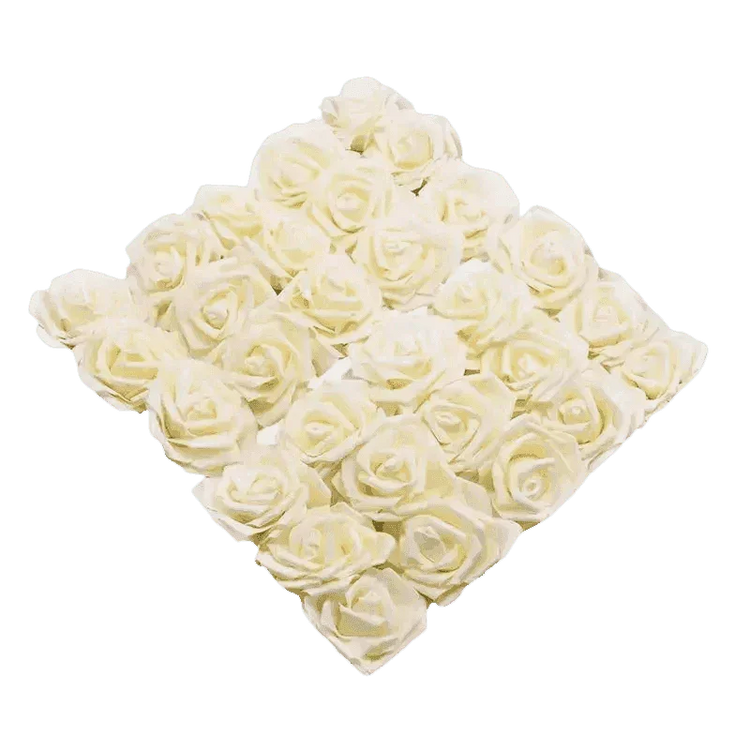 Pink White Foam Rose Flowers Bouquet - GiFTiFY