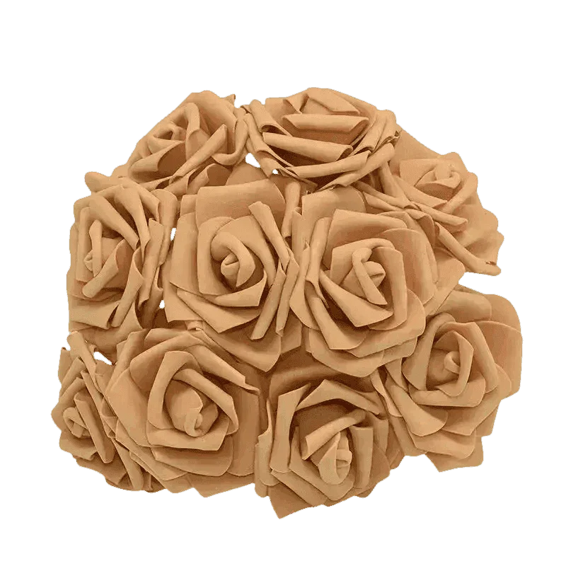 Pink White Foam Rose Flowers Bouquet - GiFTiFY