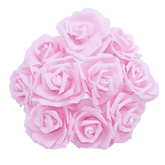 Pink White Foam Rose Flowers Bouquet - GiFTiFY