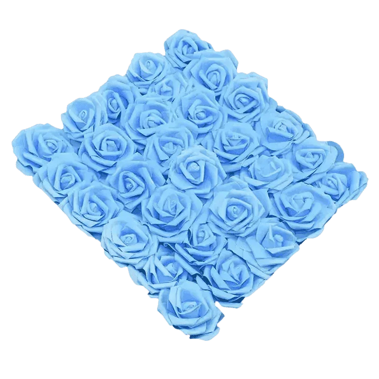 Pink White Foam Rose Flowers Bouquet - GiFTiFY