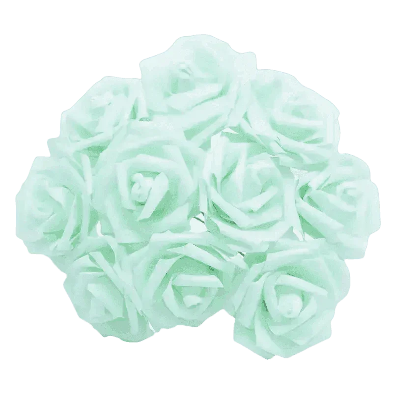 Pink White Foam Rose Flowers Bouquet - GiFTiFY