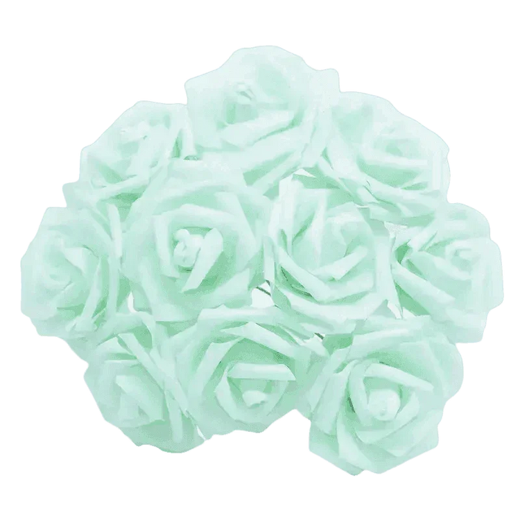 Pink White Foam Rose Flowers Bouquet - GiFTiFY