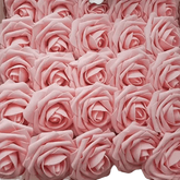 Pink White Foam Rose Flowers Bouquet - GiFTiFY