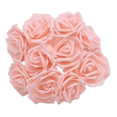 Pink White Foam Rose Flowers Bouquet - GiFTiFY