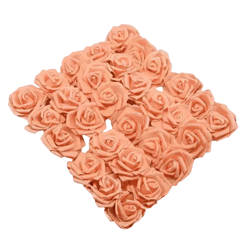 Pink White Foam Rose Flowers Bouquet - GiFTiFY