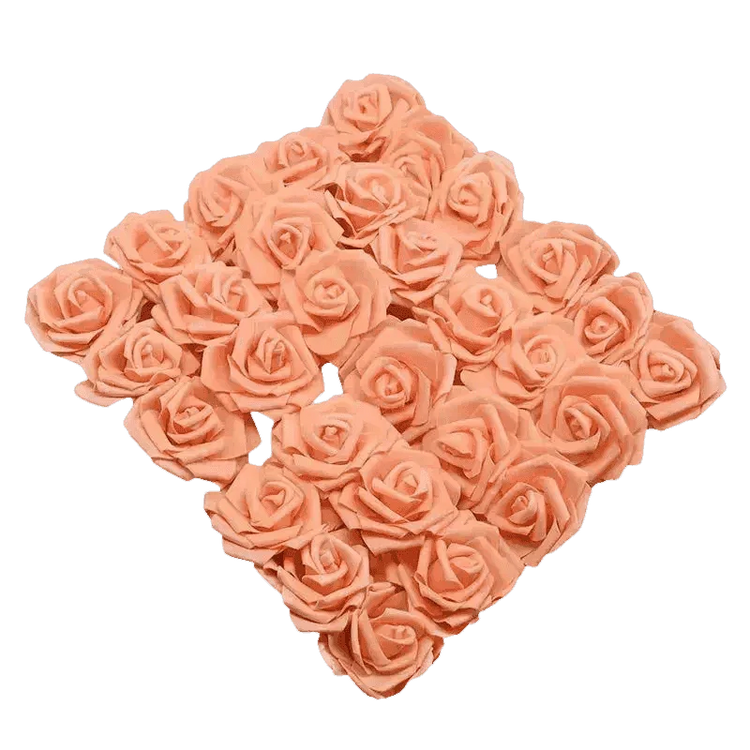 Pink White Foam Rose Flowers Bouquet - GiFTiFY
