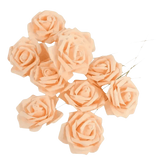 Pink White Foam Rose Flowers Bouquet - GiFTiFY