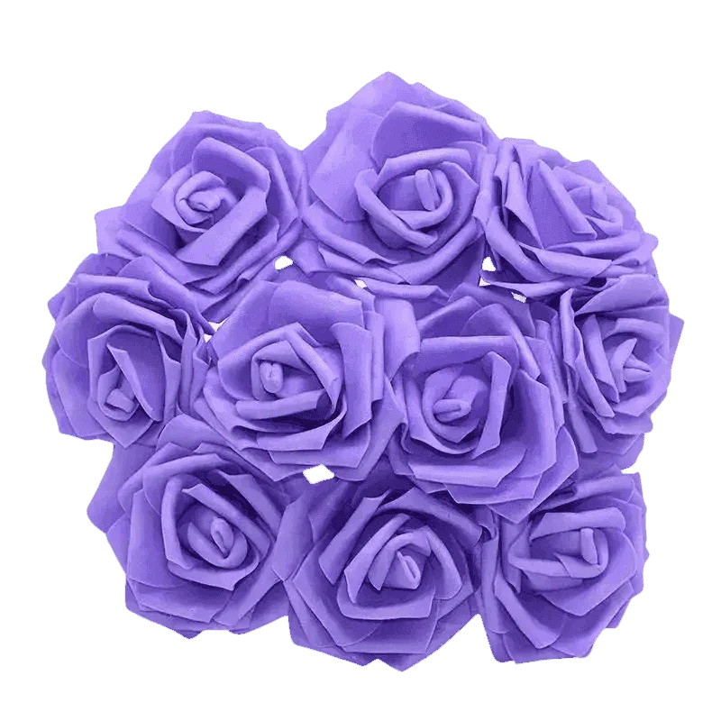 Pink White Foam Rose Flowers Bouquet - GiFTiFY